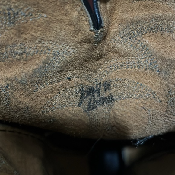 Tony lama black cowboy  boots size 10 - Picture 6 of 9